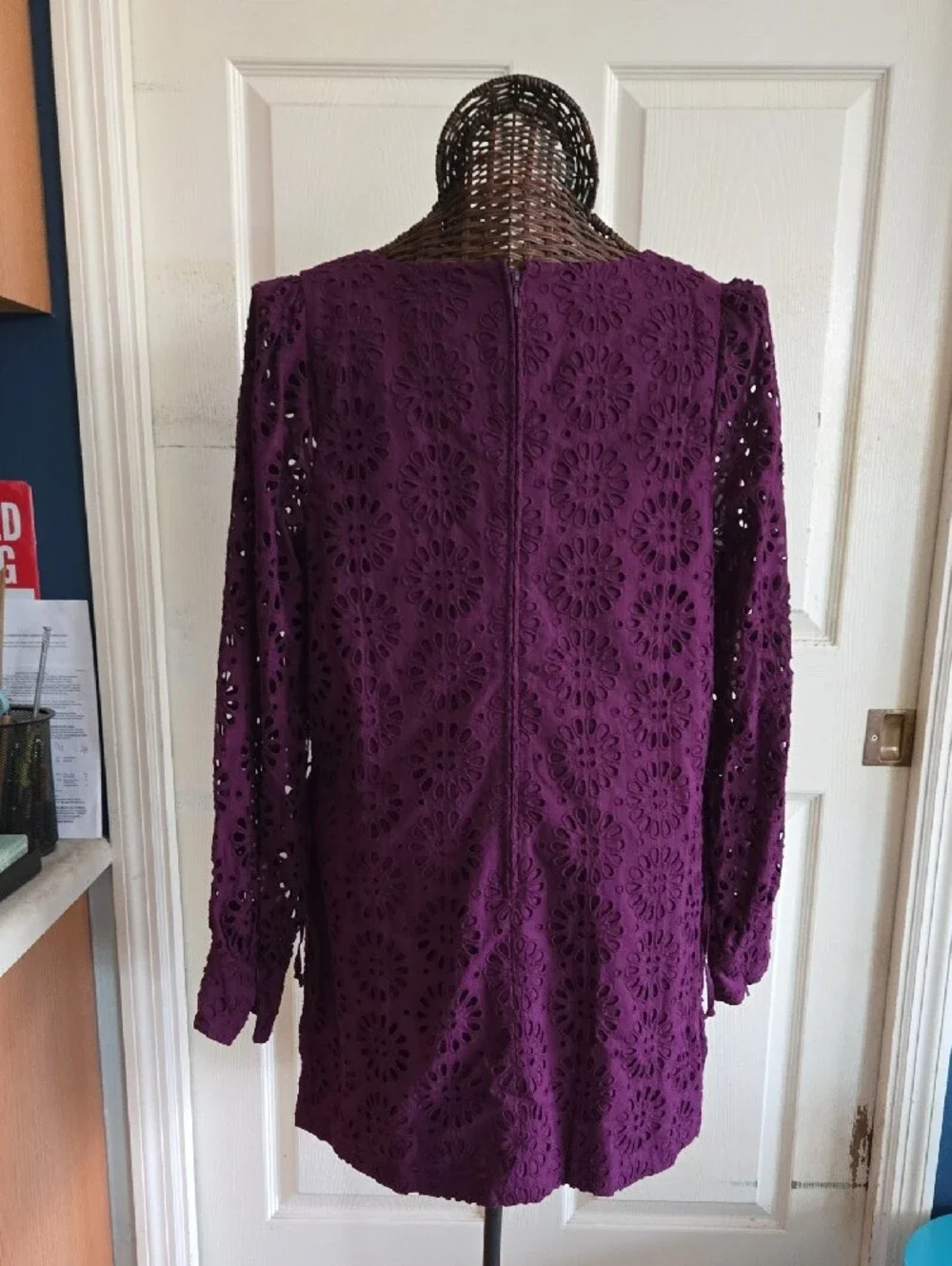 Lilly Pulitzer Plum Eyelet Lace Romper Dress - Size 14